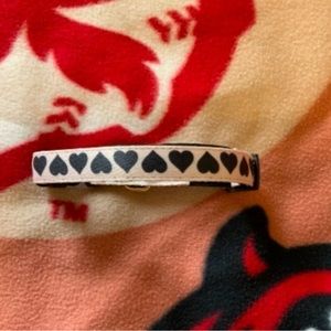 Pink and Black Heart Dog Collar